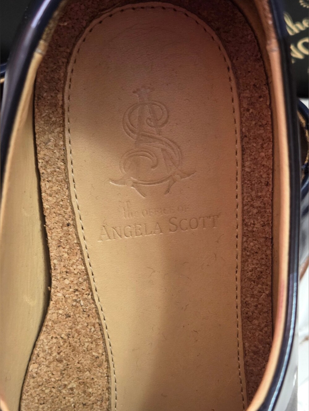 The Office Of Angela Scott Mr Smith Oxford In Ocean Size 38.5 - Picture 12 of 12